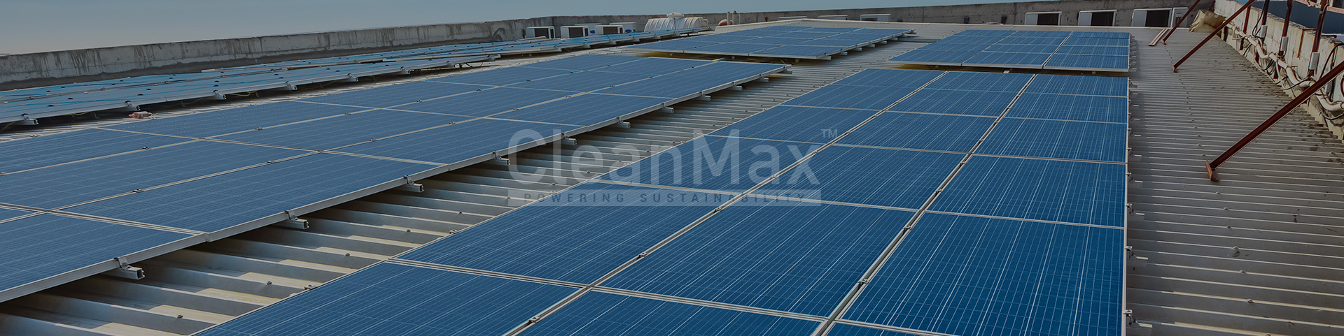 CleanMax solar panel installation on a rooftop 