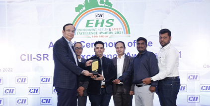 CII Awarded Best Health At Work @ Corporate level to CleanMax at the CII SR EHS Excellence Award 2021
