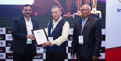 CleanMax's COO Felicitated at Leadership Summit